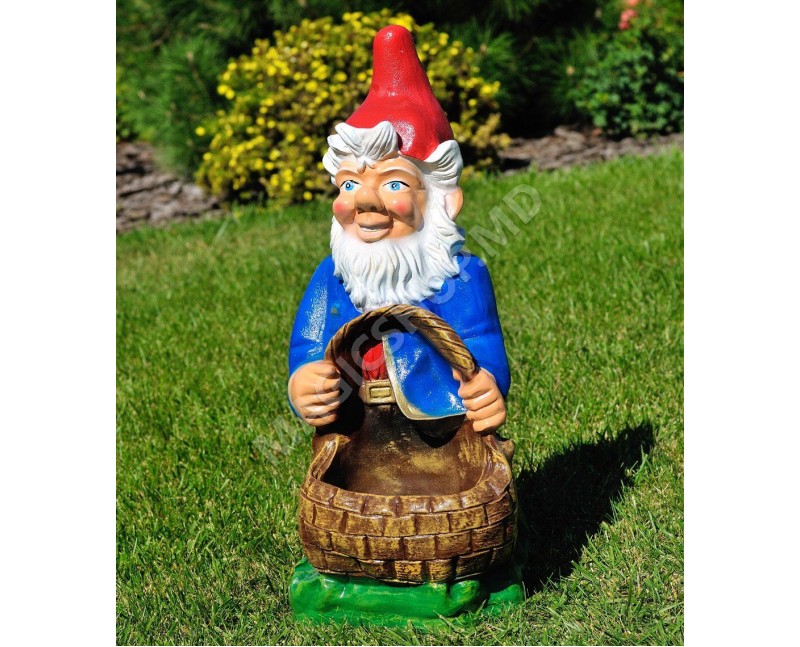 Садово-парковая фигура Cera Гном с корзиной б/ф